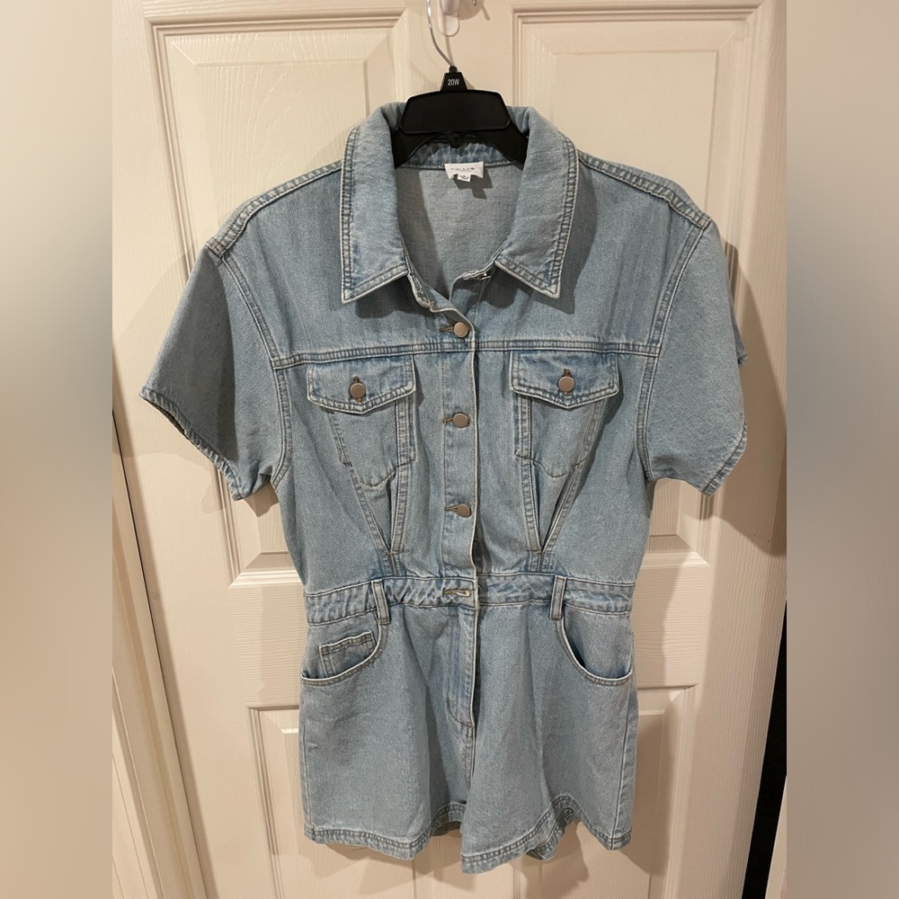 Denim romper size L